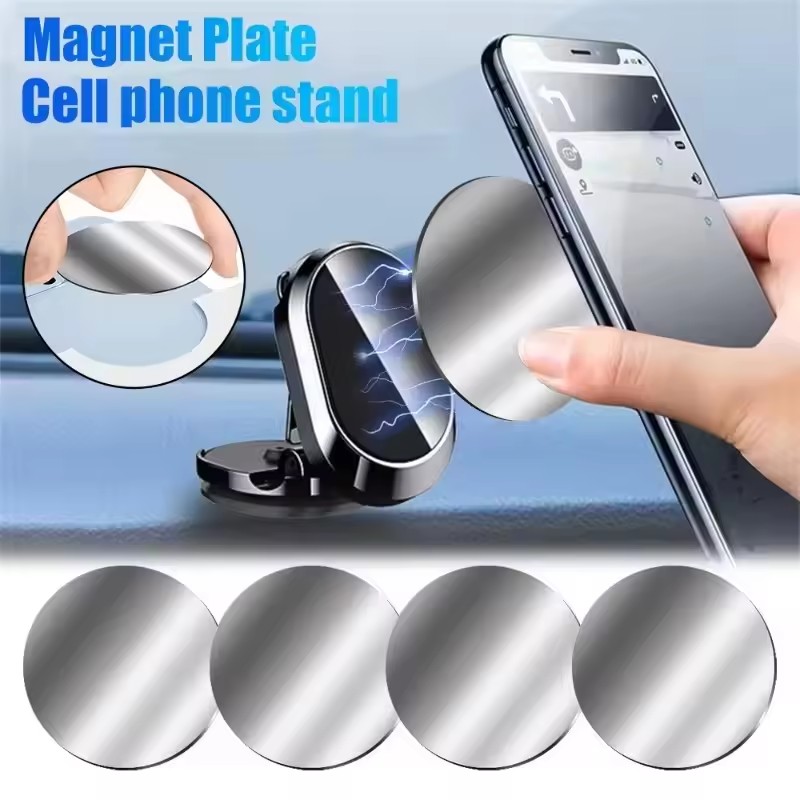 1/50 قطعة من الألواح المعدنية  - مراجعة Phone Accessories Holder Car وسعره