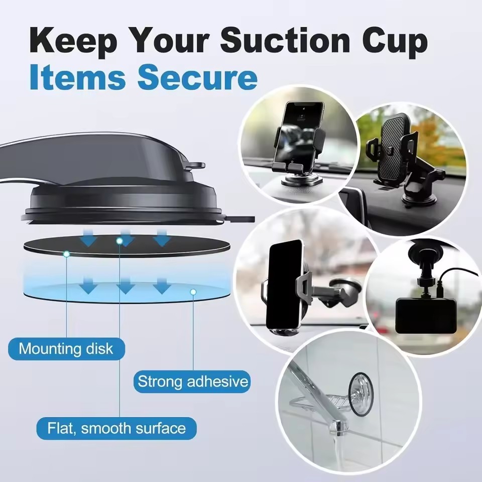 حامل هاتف محمول لاصق قرصي بديل - مراجعة Phone Accessories Holder Car وسعره